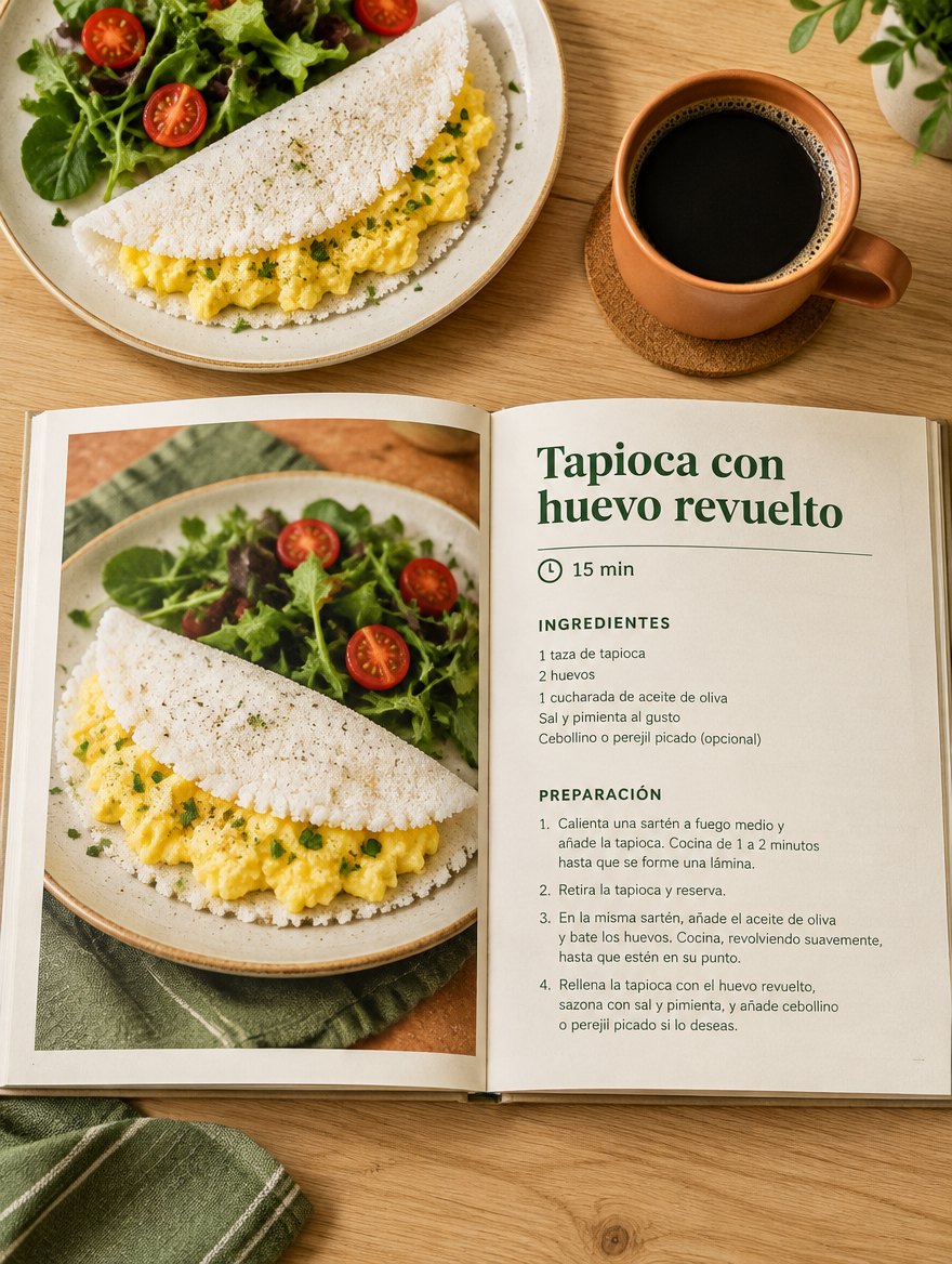 Una receta impresa sobre la mesa